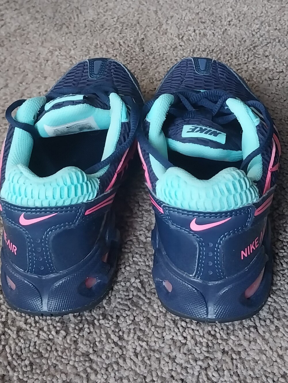 Nike Womens Air Max Torch 4 Shoes Midnight Navy Pink 6.5 - Picture 3 of 7